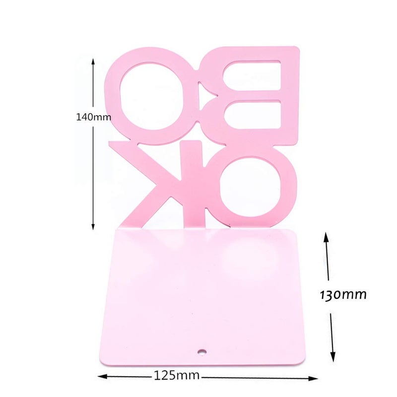 shikaman Book Ends - Decorative Metal Book Ends Supports for Bookrack Desk,Books, Unique Appearance Design,Heavy Duty - Image 5